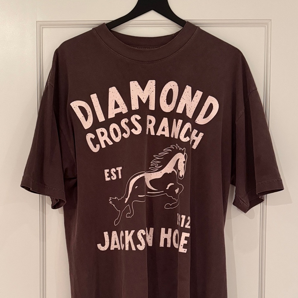 Brown Diamond Cross Ranch T-Shirt